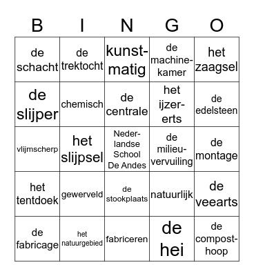 Thema 3  Groep 6  Taalactief Bingo Card
