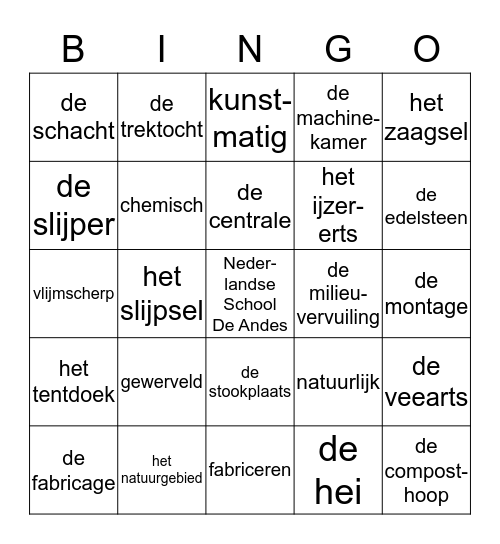 Thema 3  Groep 6  Taalactief Bingo Card