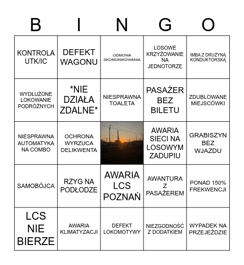 Bingo Asystenta w Podróży Bingo Card