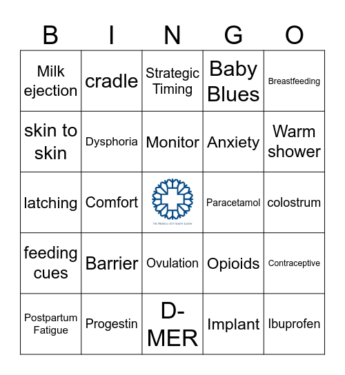 Breastfeeding Month Mom & Baby Fair Year 5 Bingo Card