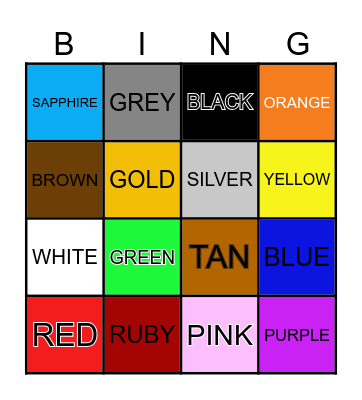 BEIGE ✋🏻 Bingo Card