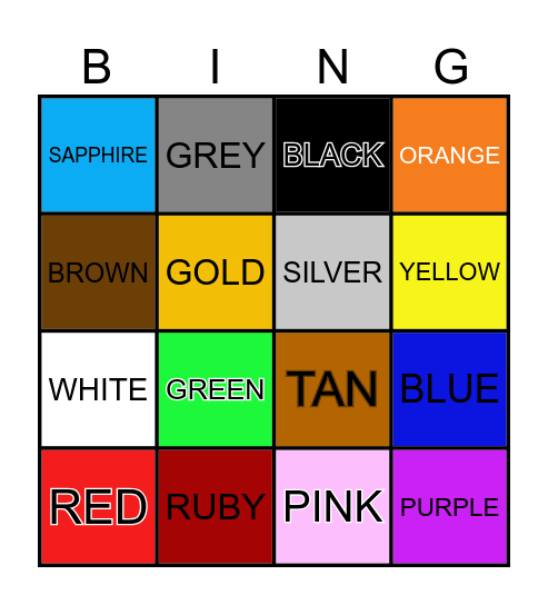 BEIGE ✋🏻 Bingo Card