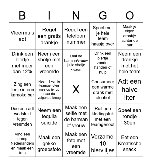 Split Bingo Card