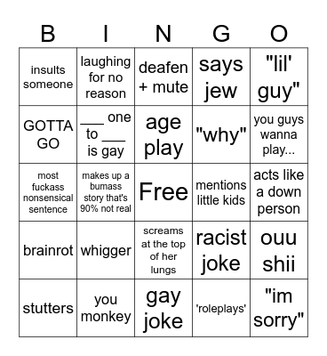 Bob Bingo Card