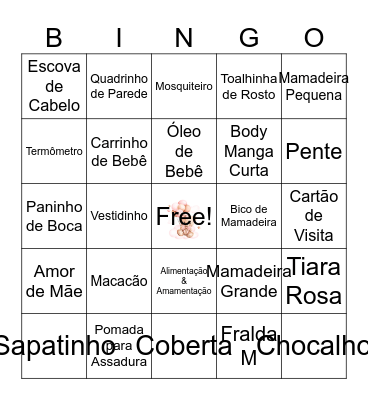 Bingo da Ana Beatriz Bingo Card