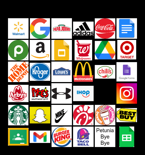 Logos Bingo Card
