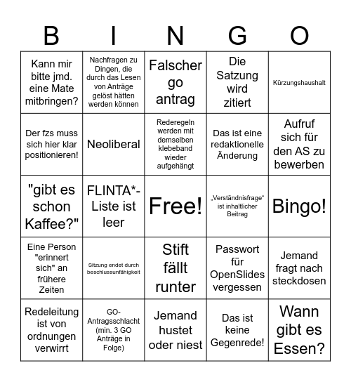 fzs MV Bingo Card