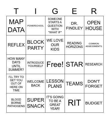 26-27 Professional Development Bingo Card