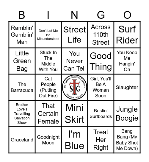 STG - TARANTINO Bingo Card