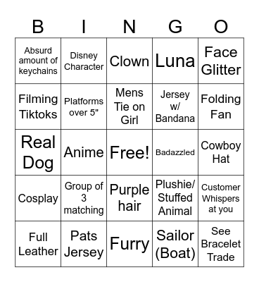BTS BINGO Card