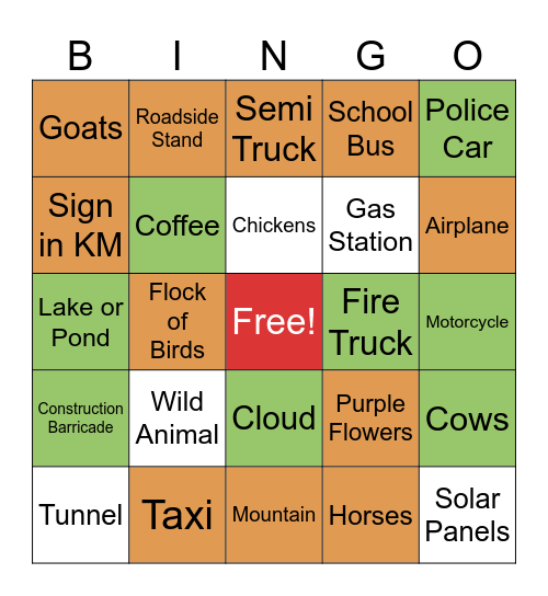 Victoria, British Columbia! Bingo Card