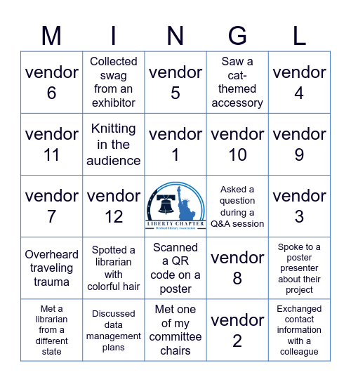 Liberty Chapter Bingo Card