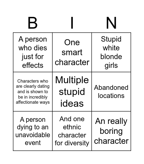 Oujia shark Bingo Card