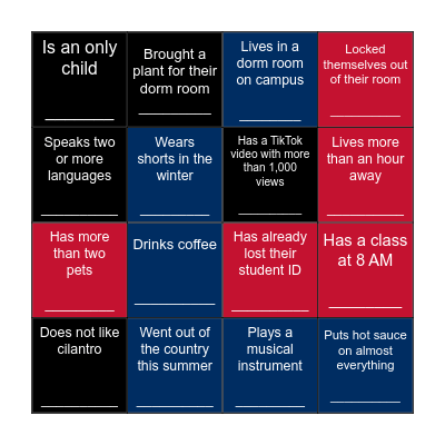 Learning Partners Bingo Card