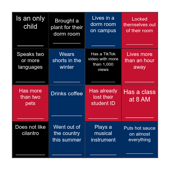 Learning Partners Bingo Card