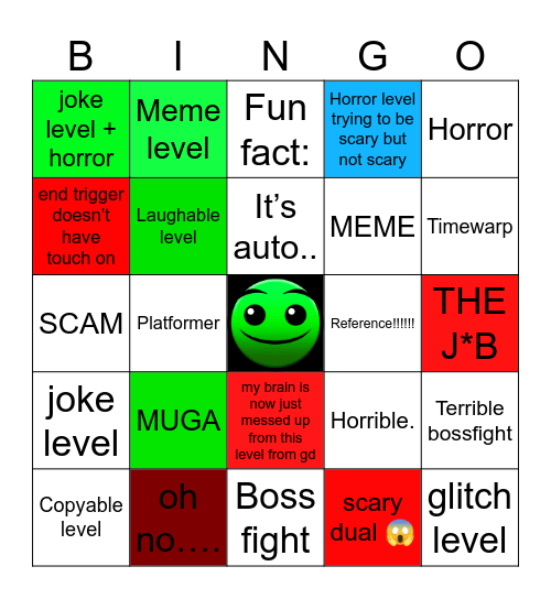 Gd recent tab bingo Card
