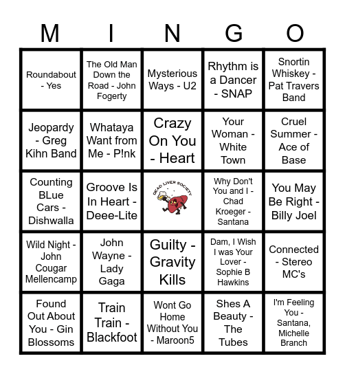 Deep Cuts!! Bingo Card