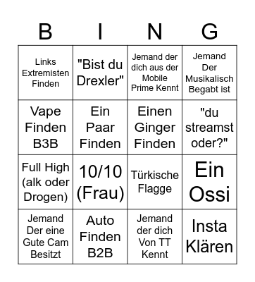 Ome TV Bingo Card