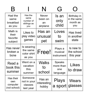 Bingo Card