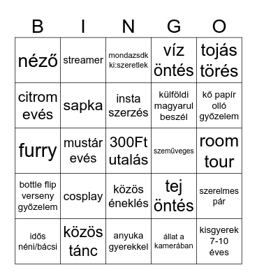 OME TV HUNTERES KIHÍVÁS. Bingo Card