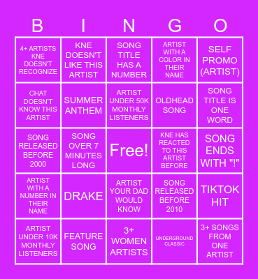 I ♥️ FRONTIER Bingo Card