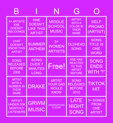 I ♥️ FRONTIER Bingo Card