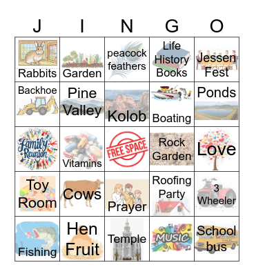 Jessen Bingo Card