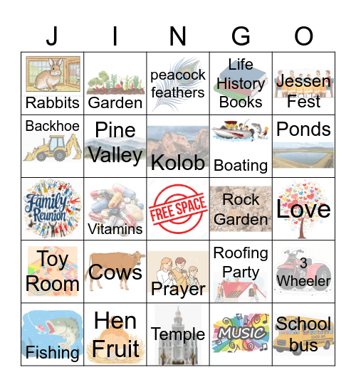 Jessen Bingo Card