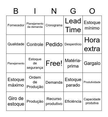 Logi Bingo Card