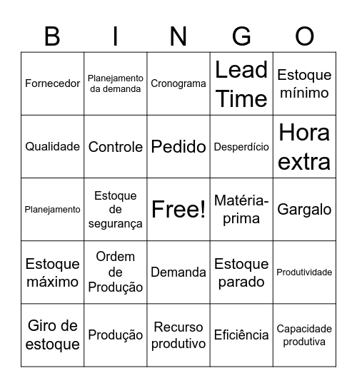 Logi Bingo Card