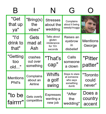 Callum's Fresh Batch Bingo Card