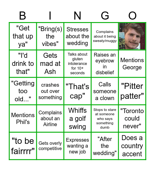 Callum's Fresh Batch Bingo Card