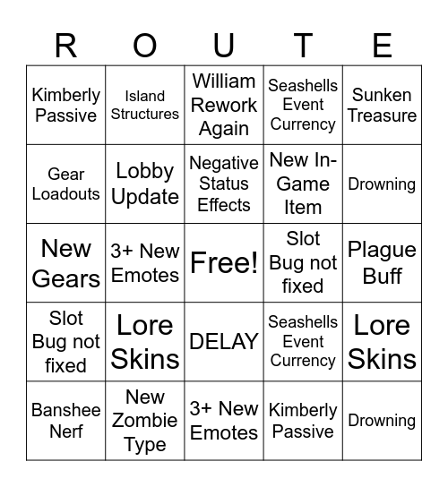 Route 06 v0.4 Bingo Card