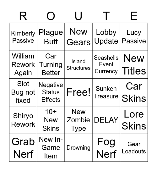 Route 06 v0.4 Bingo Card