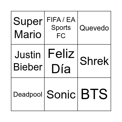 LOTERIA DÍA DE LA NIÑEZ Bingo Card