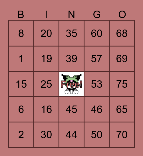 BINGOOOO LEVERA Bingo Card