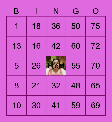 LANI'S BINGO CARD Bingo Card