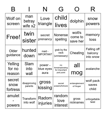 Frost Wolf Empress Bingo Card