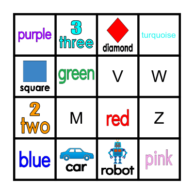 Vocabulary Bingo Card