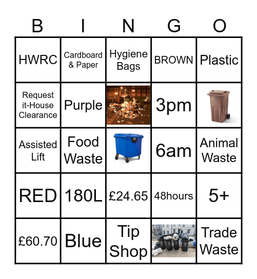 BIN-GO! Bingo Card