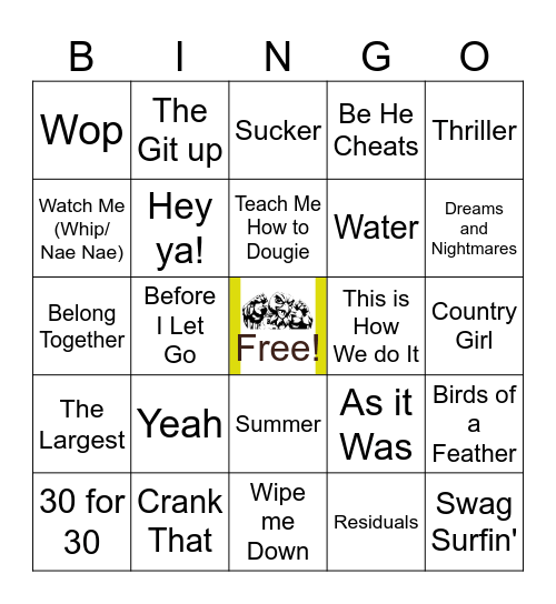 Mixed Tape Bingo Card
