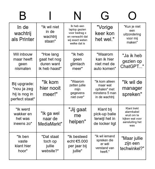 Coolbingo Card