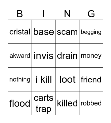 DonutSMP Bingo Card
