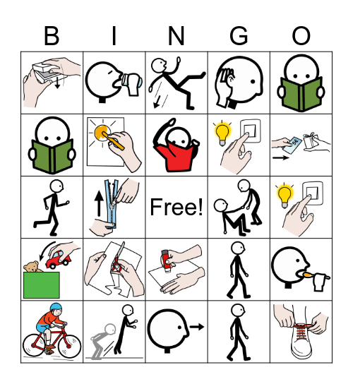Sagnir Íslensk orðabók Bingo Card