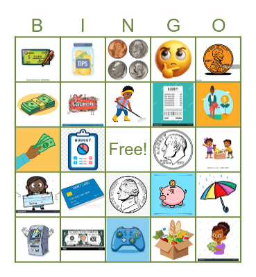 Money Bingo Card