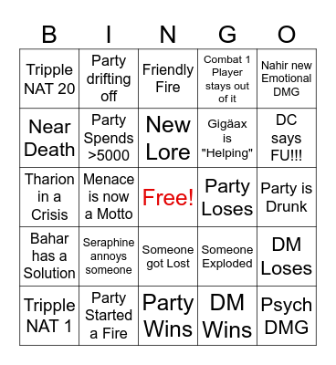 PnP - EverShelter/ Schnitzelliga Bingo Card