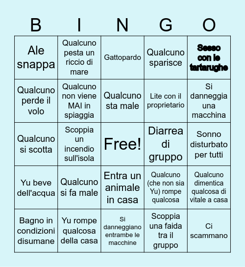 Grecia 2026 Bingo Card