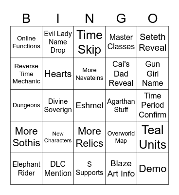 Fortune's Weave Direct Bingo Card