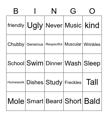 Bingo Card