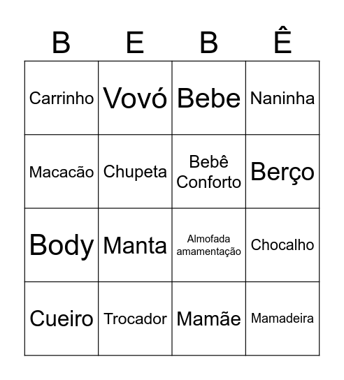 Chá do Miqueias Bingo Card